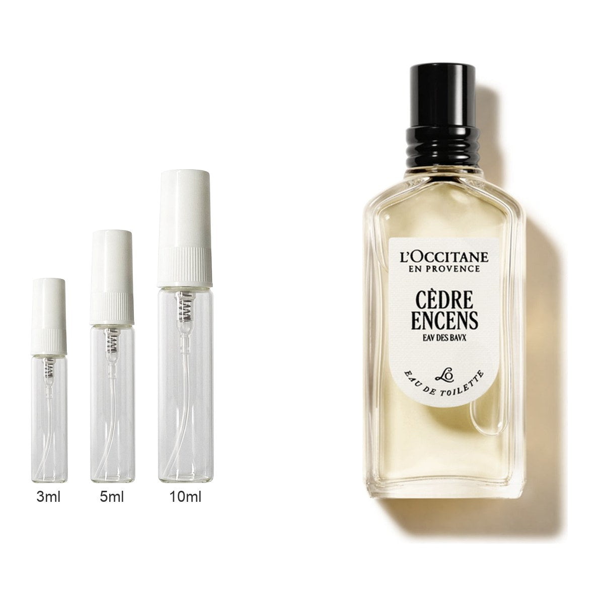 Decant sizes 3ml 5ml 10ml
