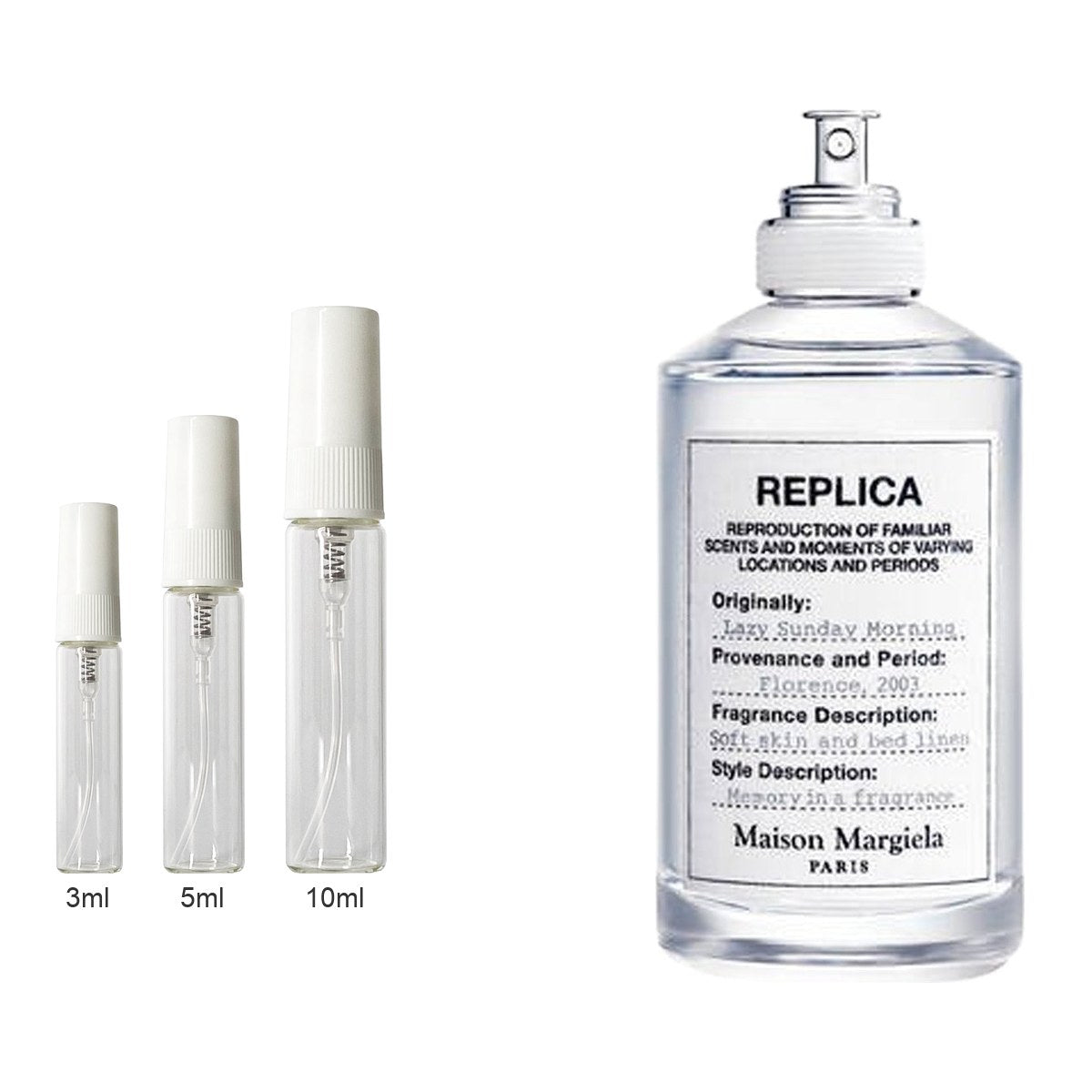 Decant sizes 3ml 5ml 10ml