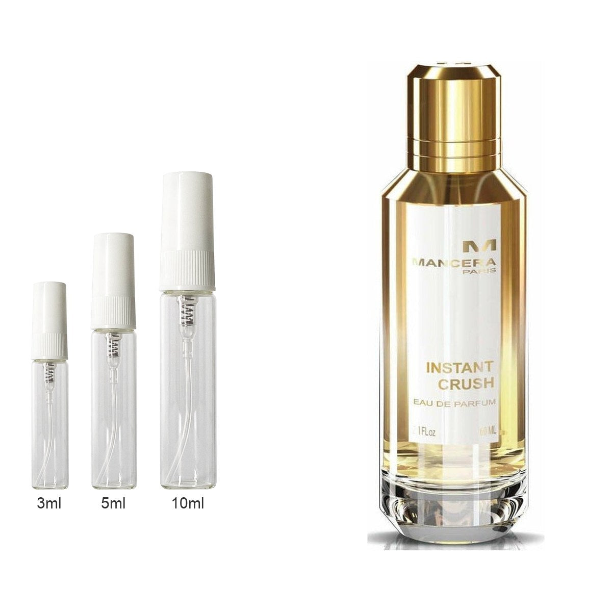 Decant sizes 3ml 5ml 10ml