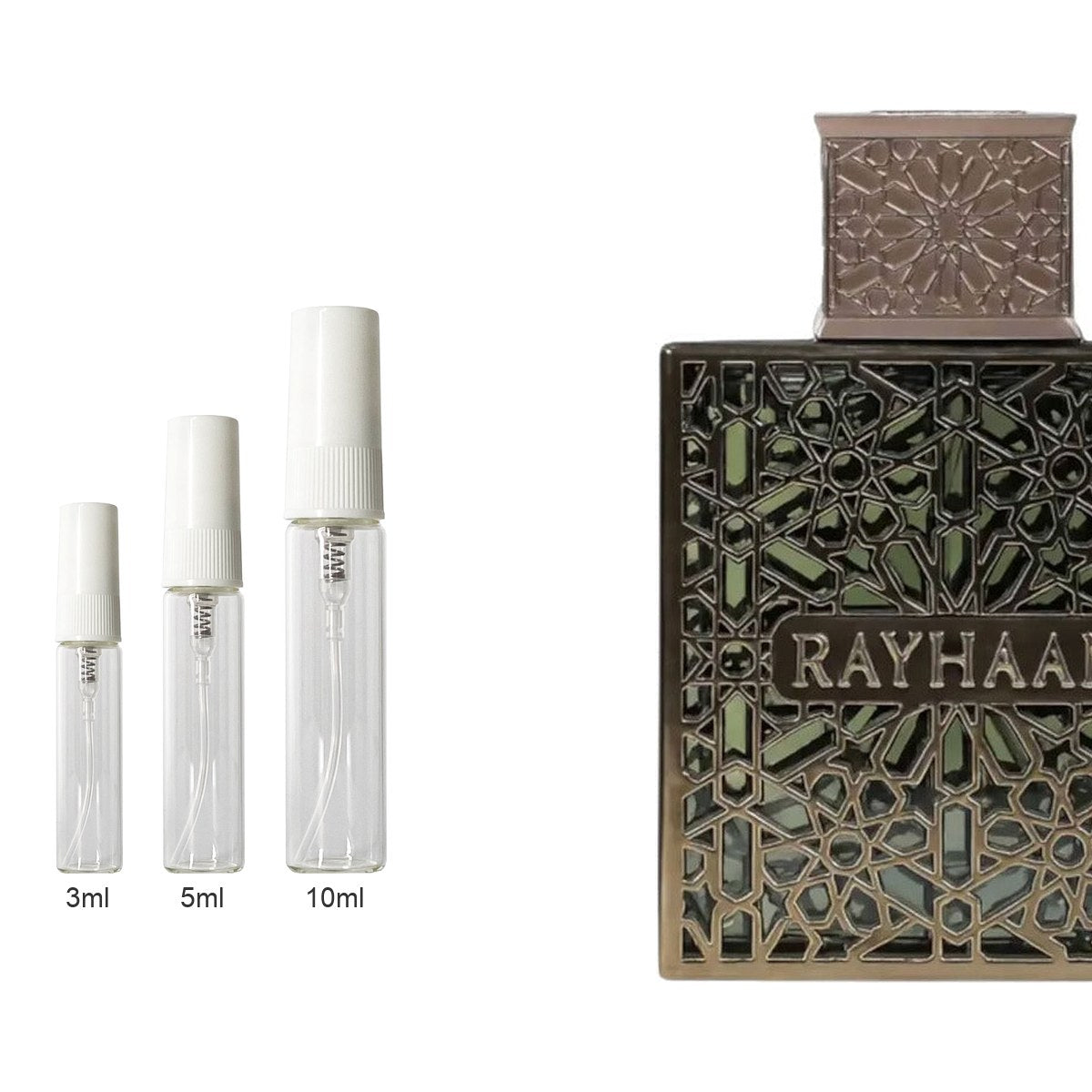 Decant sizes 3ml 5ml 10ml