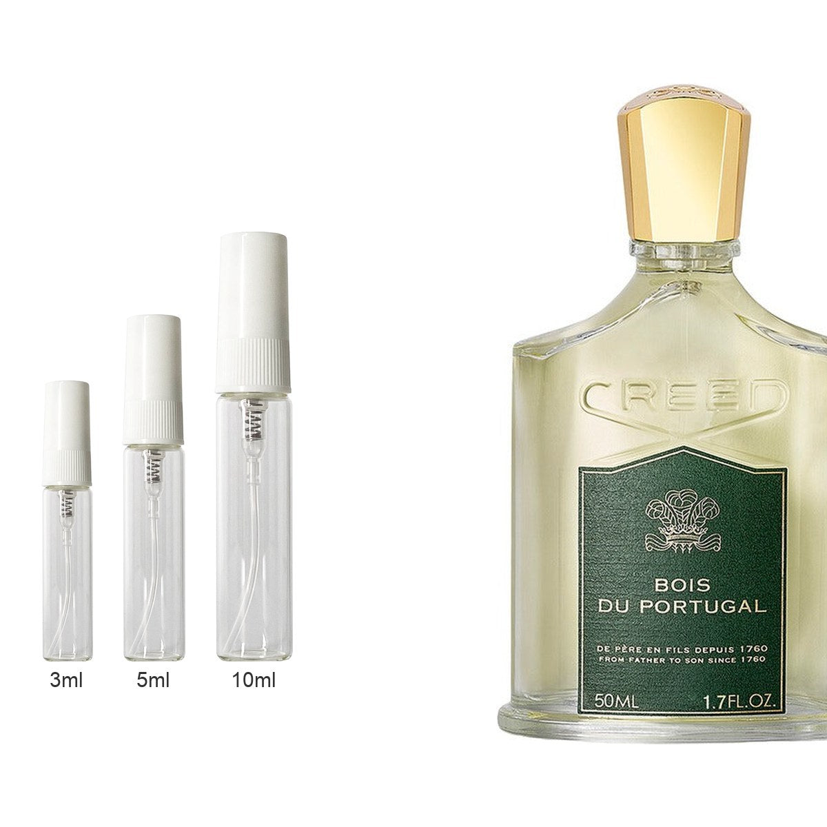 Decant sizes 3ml 5ml 10ml