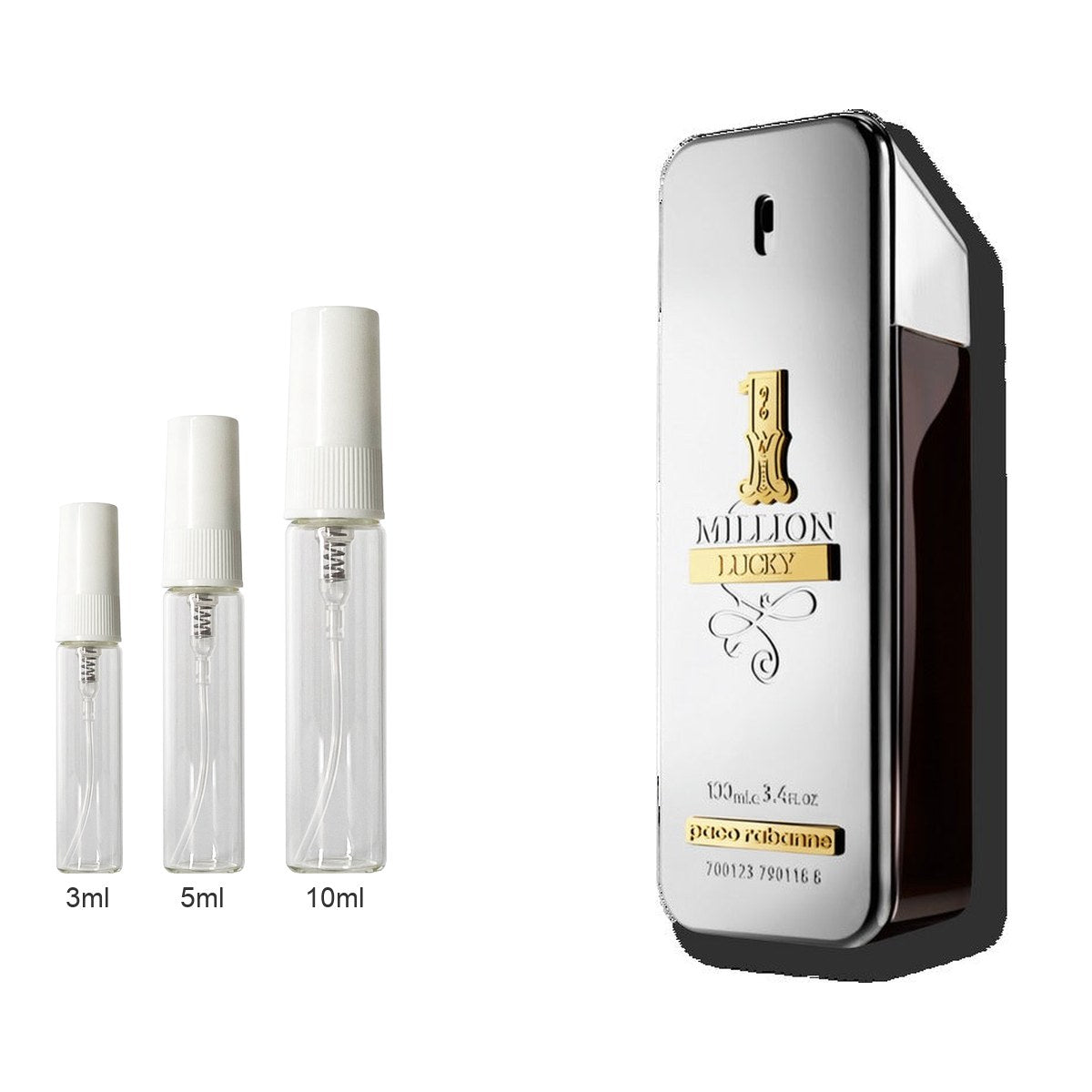 Decant sizes 3ml 5ml 10ml