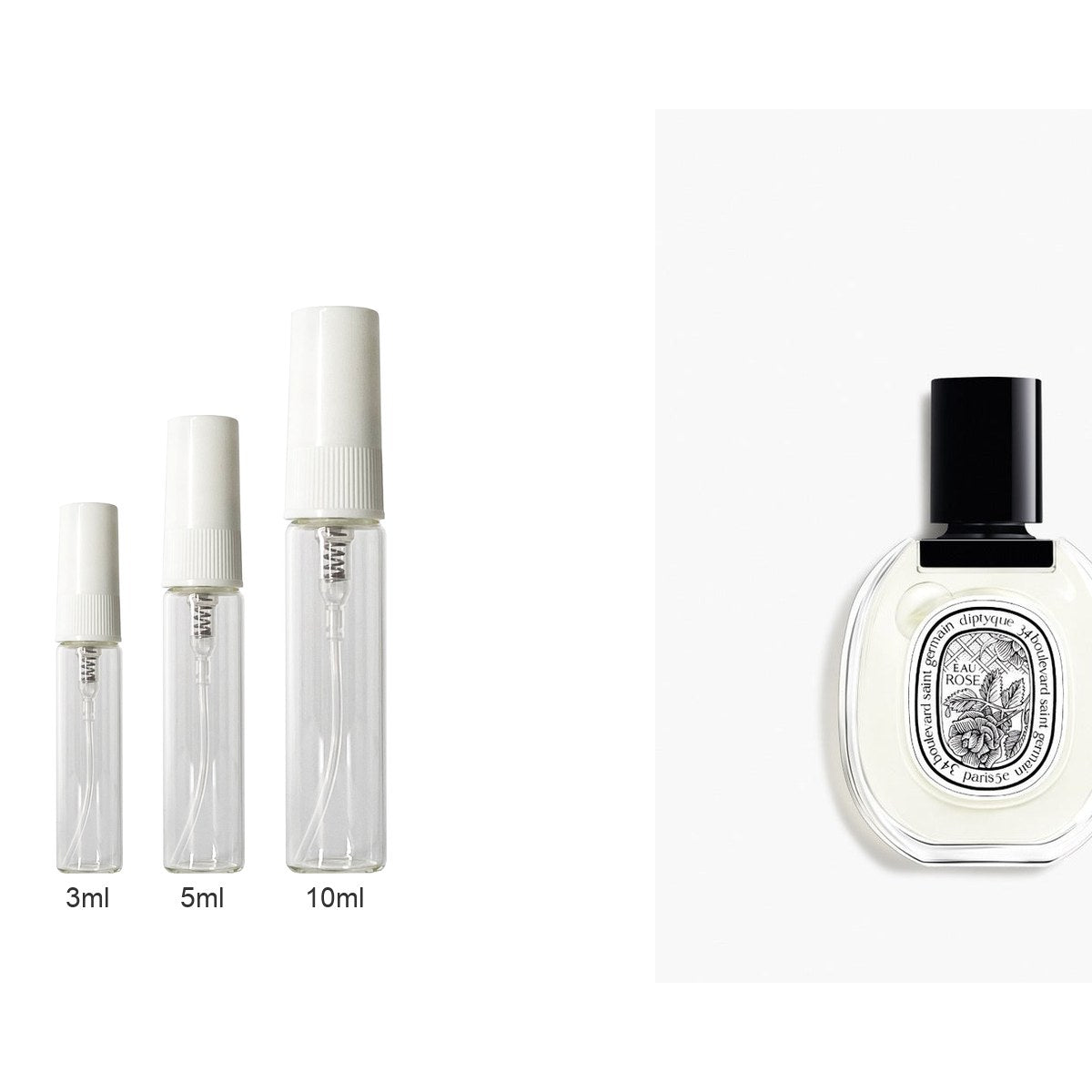 Decant sizes 3ml 5ml 10ml
